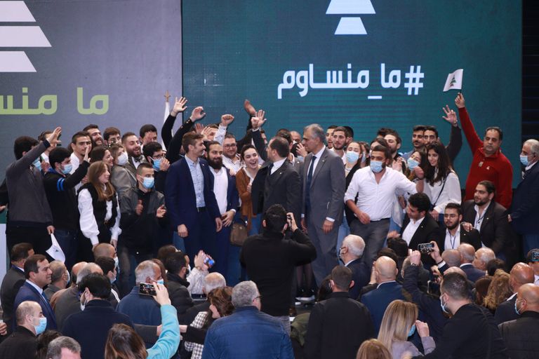 رئيس حزب الكتائب اللبنانية سامي الجميل