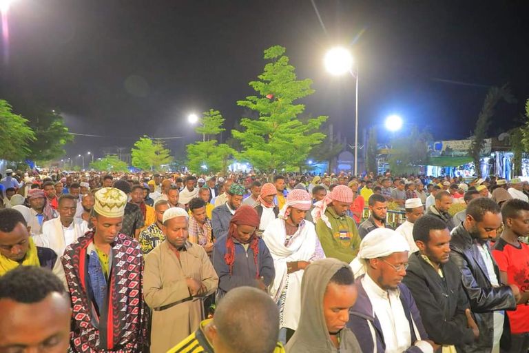 مصلون في منطقة حلابا جنوب إثيوبيا