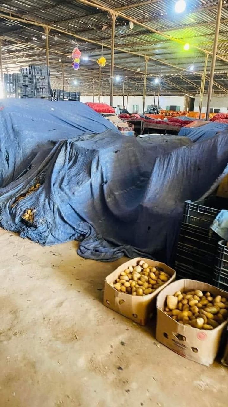 إضراب تجار الخضراوات في إجدابيا الليبية