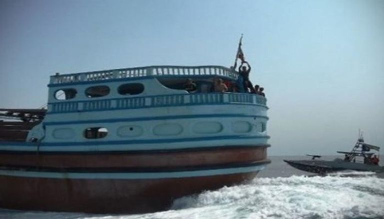السفينة التي تحمل علم تنزانيا واحتجزتها إيران في مياه الخليج