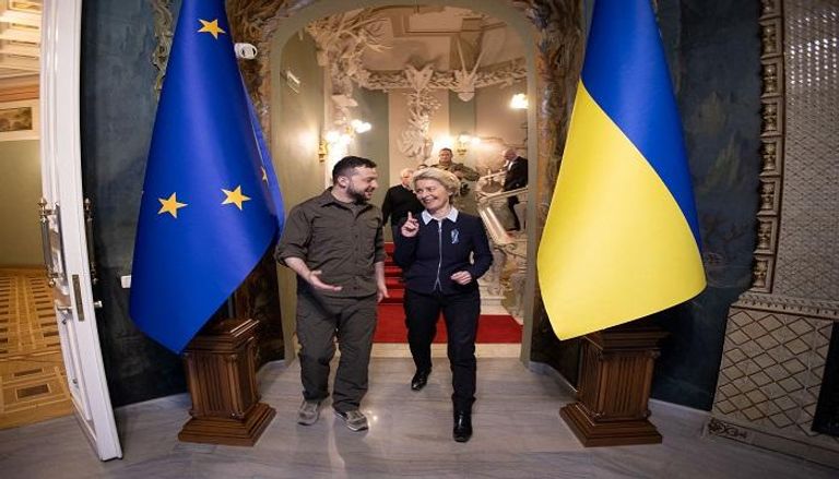  رئيس أوكرانيا ورئيسة المفوضية الأوروبية