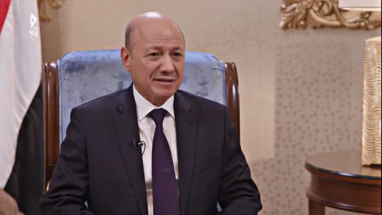 رشاد العليمي رئيس مجلس القيادة الرئاسي اليمني رشاد العليمي