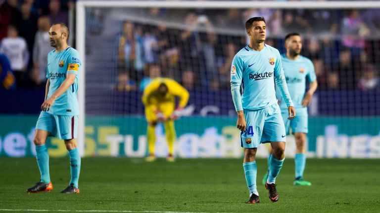 ليفانتي وبرشلونة