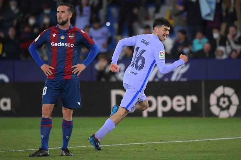 من مباراة برشلونة وليفانتي في الدوري الإسباني