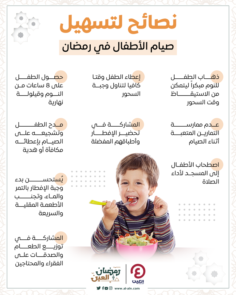 نصائح لتسهيل صيام الأطفال في رمضان‎‎