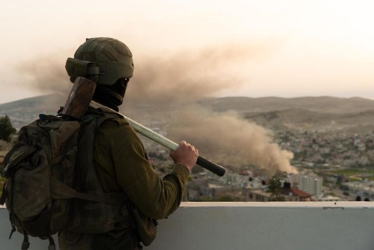 جانب من العملية الإسرائيلية في الضفة