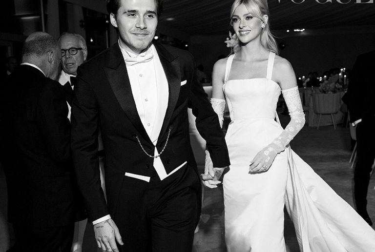 العروسان بروكلين بيكهام ونيكولا بيلتز