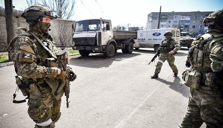 قوات روسية في أوكرانيا قوات روسية في أوكرانيا