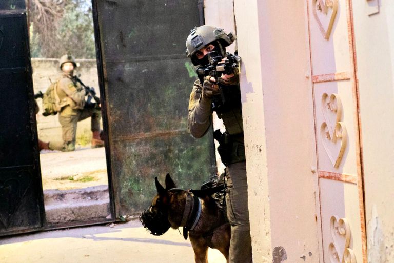 الجيش الإسرائيلي أثناء العملية اليوم