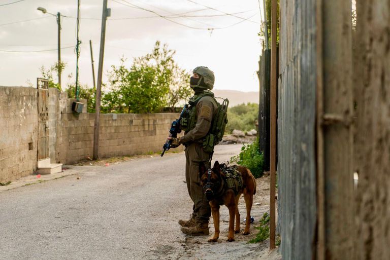 الجيش الإسرائيلي أثناء العملية اليوم