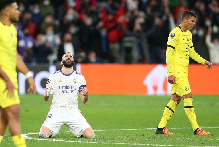 من مباراة ريال مدريد وتشيلسي في دوري أبطال أوروبا
