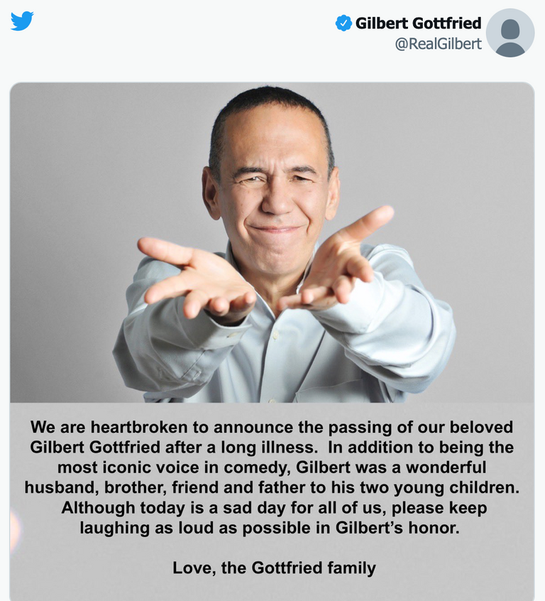 الممثل الكوميدي جيلبرت جوتفريد