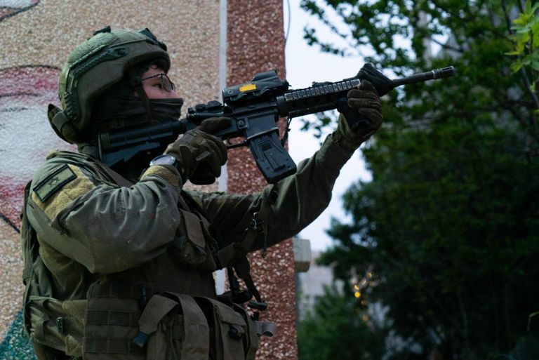 جانب من العملية الإسرائيلية الأربعاء