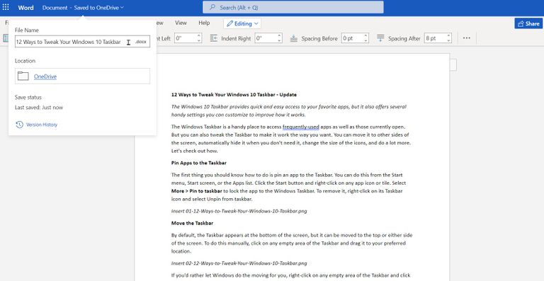 برامج مايكروسوفت أوفيس على الويب
