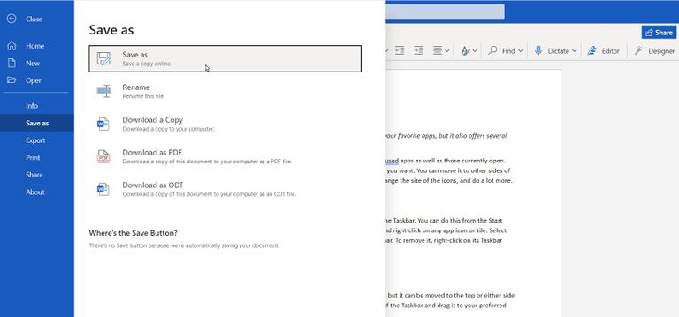 برامج مايكروسوفت أوفيس على الويب