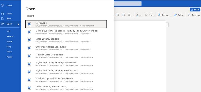 برامج مايكروسوفت أوفيس على الويب