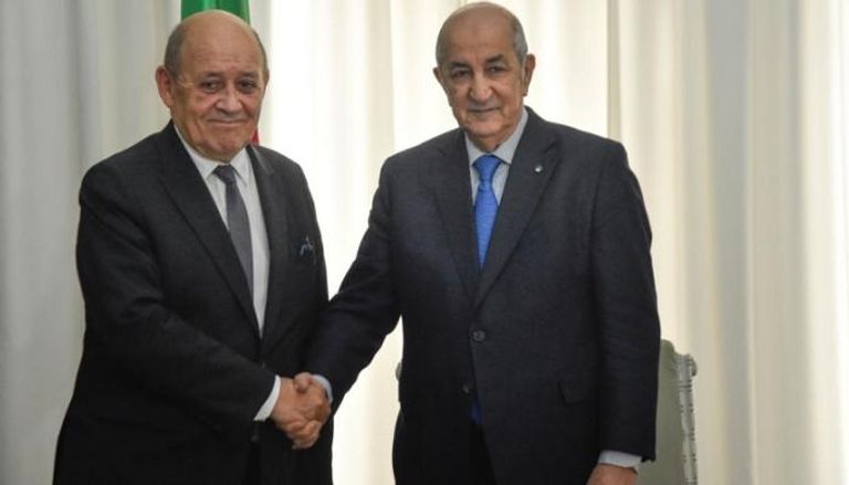 الرئيس الجزائري ووزير الخارجية الفرنسي