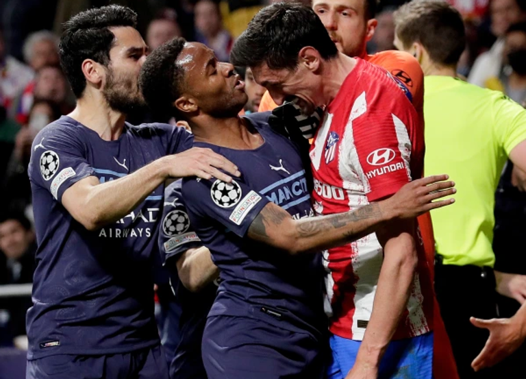 صدام لاعبي مان سيتي وأتلتيكو