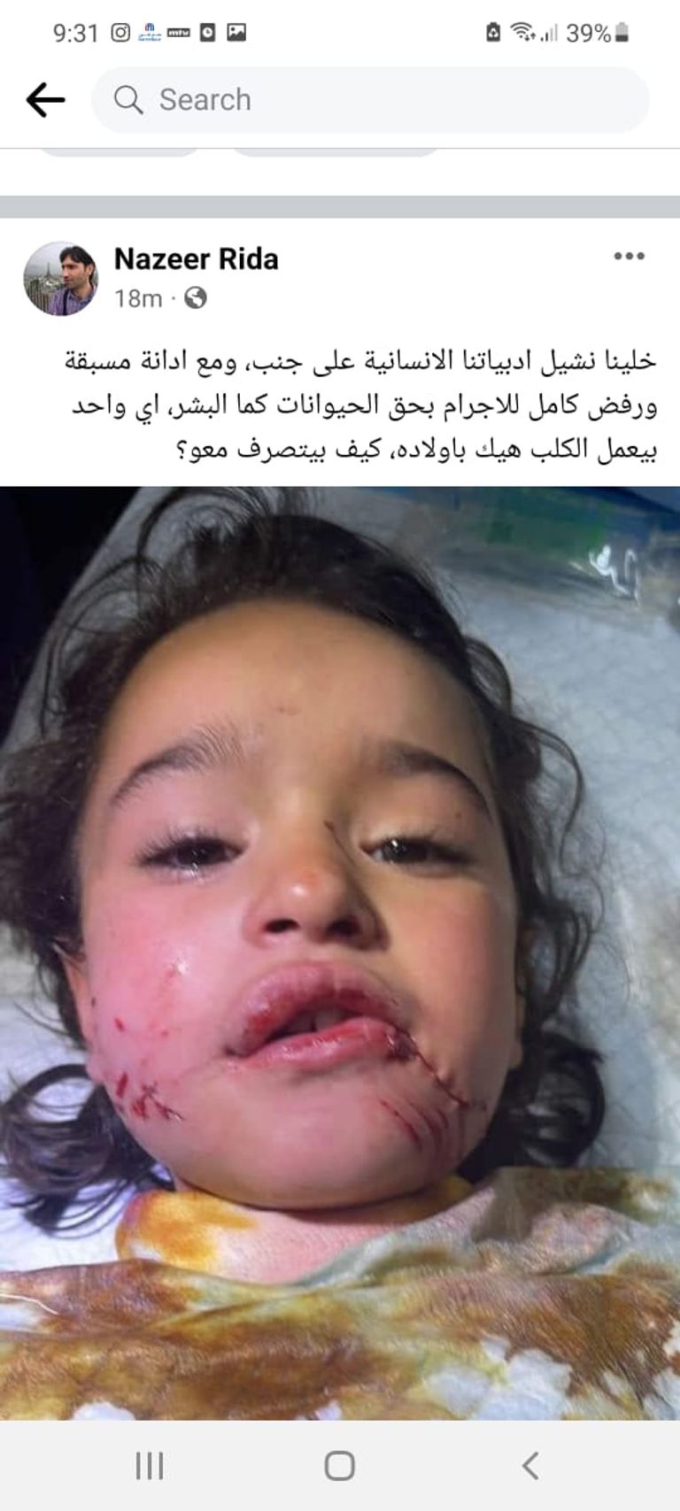 لقطة من مشهد قتل الكلب