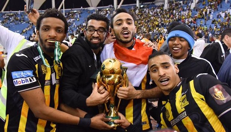 فرحة الاتحاد بلقب كأس ولي العهد 2017