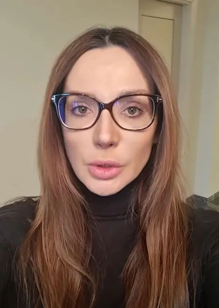 زوجة فيكتور ميدفيدتشوك السياسي الأوكراني فيكتور ميدفيدشوك الموالي للرئيس فلاديمير بوتين