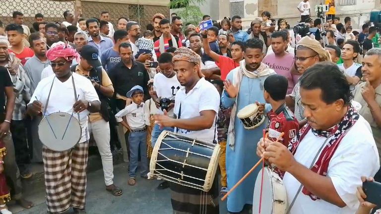 من احتفالات ختايم حضرموت في اليمن