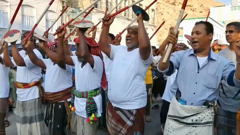 من احتفالات ختايم حضرموت في اليمن