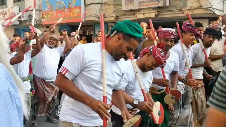 من احتفالات ختايم حضرموت في اليمن