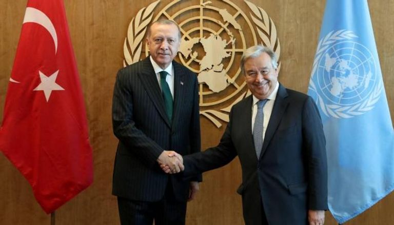 أردوغان وأمين عام الأمم المتحدة (أرشيفية)