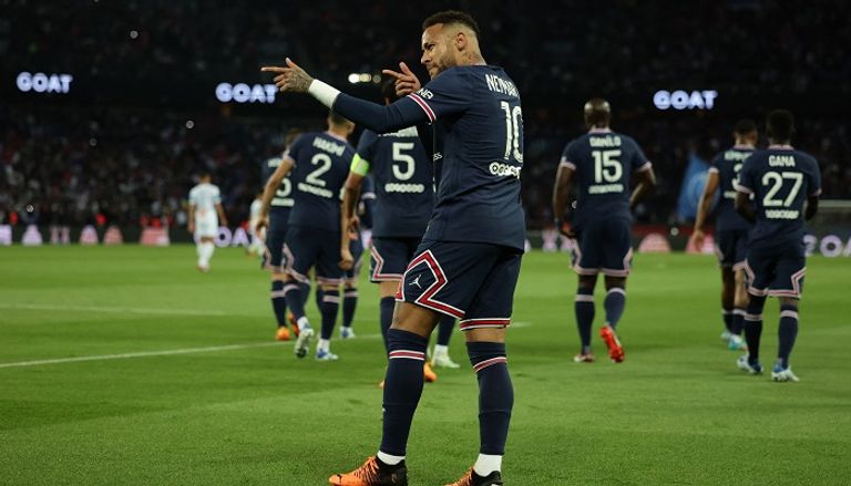 نيمار نجم باريس سان جيرمان ضد مارسيليا باريس سان جيرمان