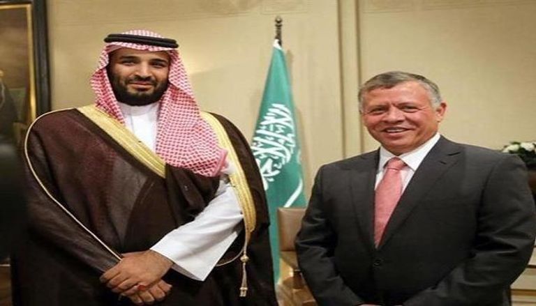 الملك عبدالله الثاني وولي عهد السعودية