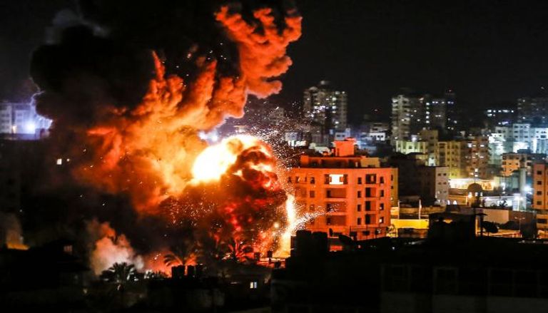 إحدى الضربات الإسرائيلية على قطاع غزة - أرشيفية
