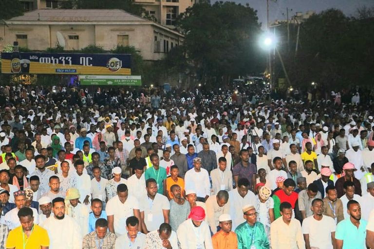 جانب من الإفطارات الجماعية في إثيوبيا