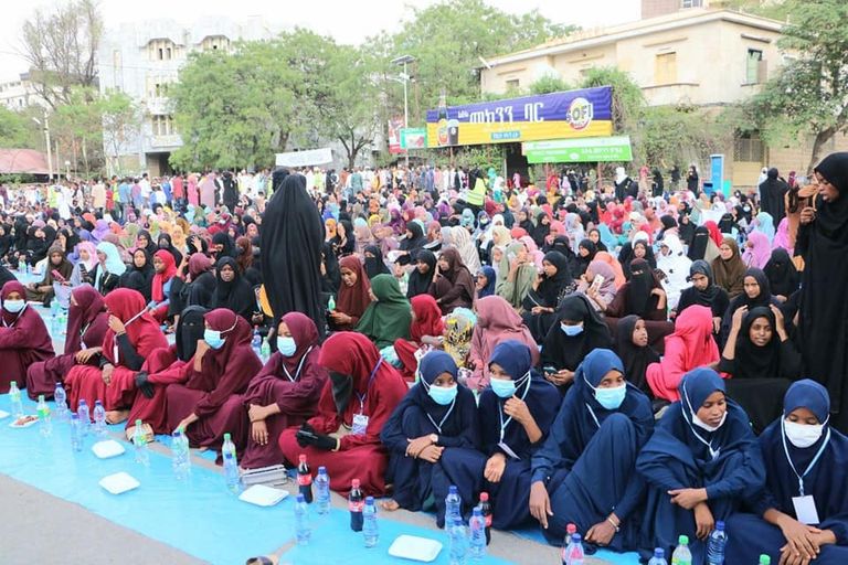 جانب من الإفطارات الجماعية في إثيوبيا 