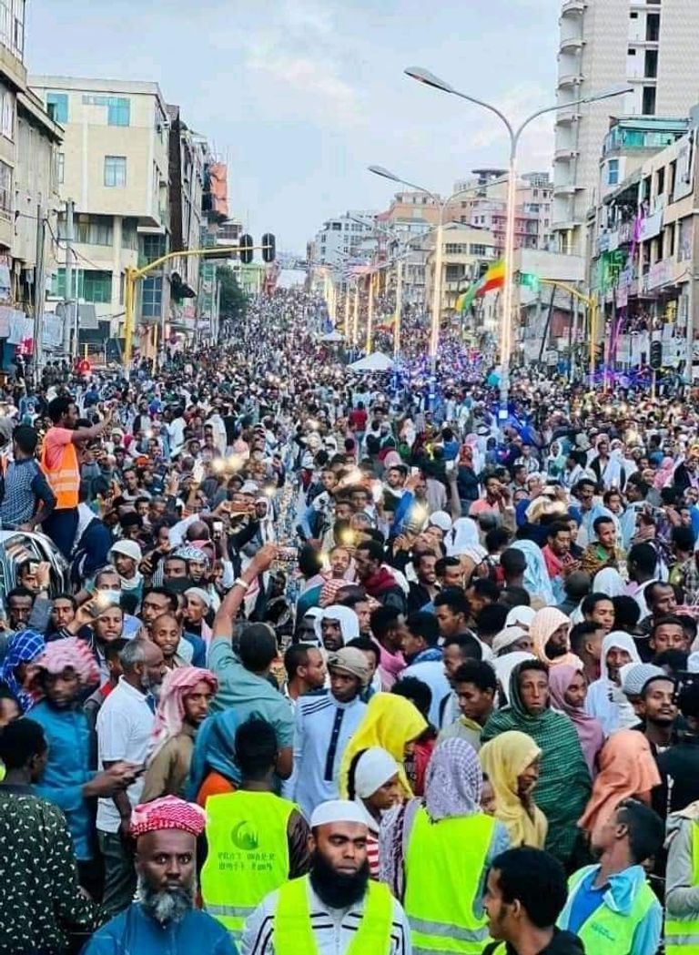 جانب من الإفطارات الجماعية في إثيوبيا
