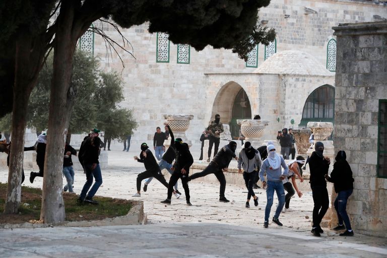 الشرطة الإسرائيلية في باحات الأقصى