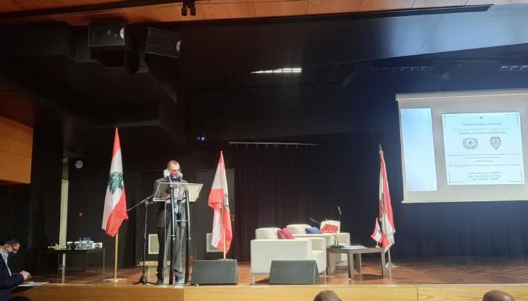 جانب من الجلسة الافتتاحية لمؤتمر حياد لبنان