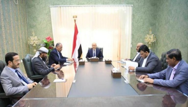 جانب من اجتماع المجلس الرئاسي اليمني