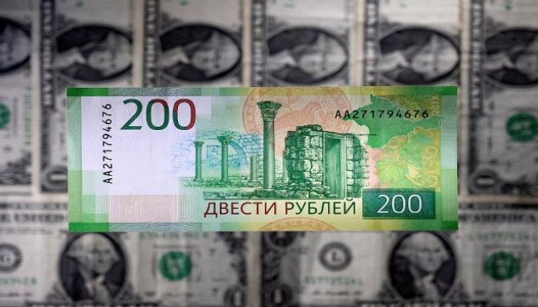 سعر الروبل الروسي مقابل الدولار الأمريكي