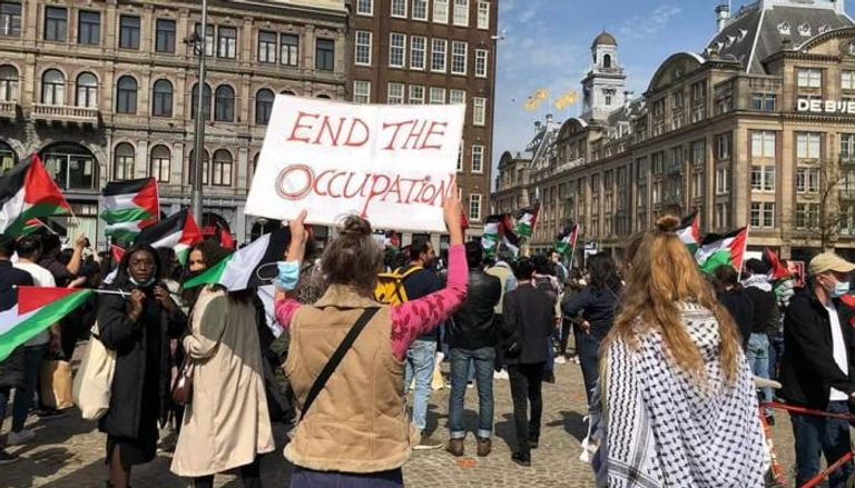 مظاهرات سابقة مؤيدة للفلسطينيين في ألمانيا- أرشيفية