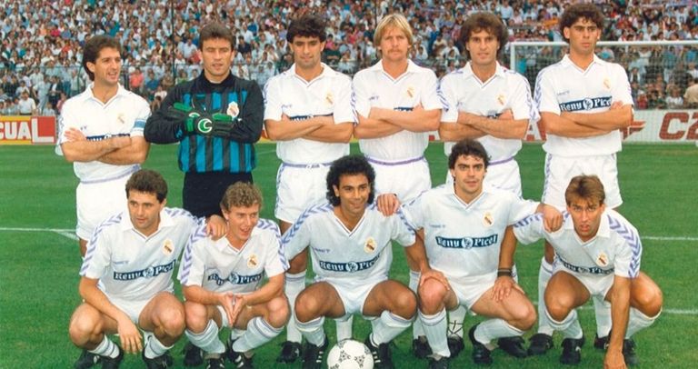 ريال مدريد بطل الدوري في 1990 فريق ريال مدريد