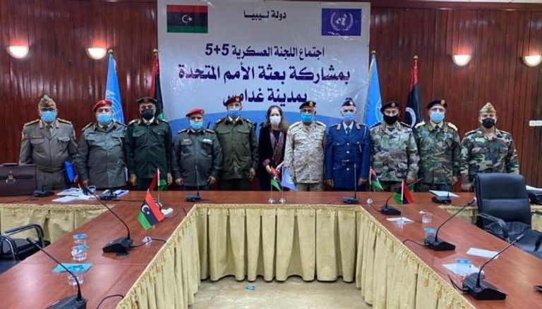 أحد اجتماعات اللجنة العسكرية الليبية المشتركة. (أرشيفية)
