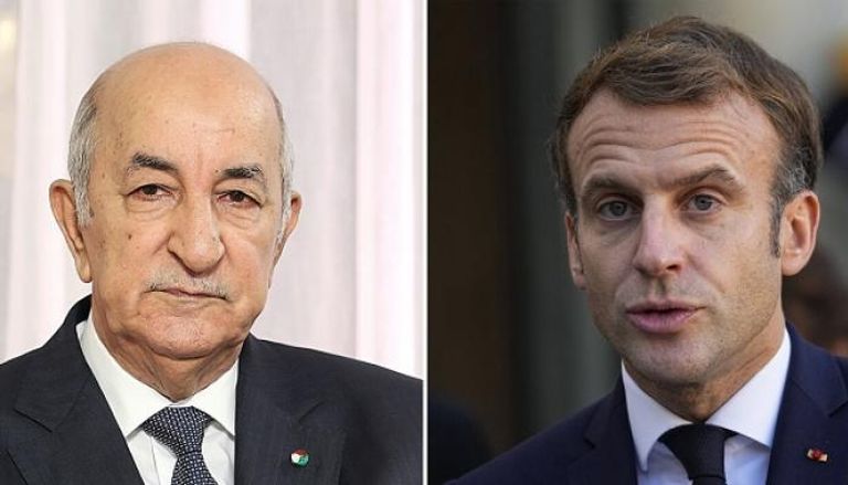 الرئيسان الجزائري عبد المجيد تبون والفرنسي إيمانويل ماكرون