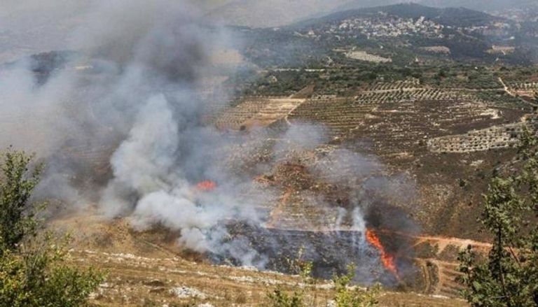 قصف إسرائيلي سابق على مواقع في جنوب لبنان