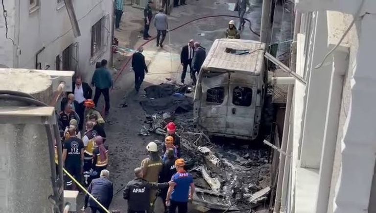 موقع تحطم الطائرة