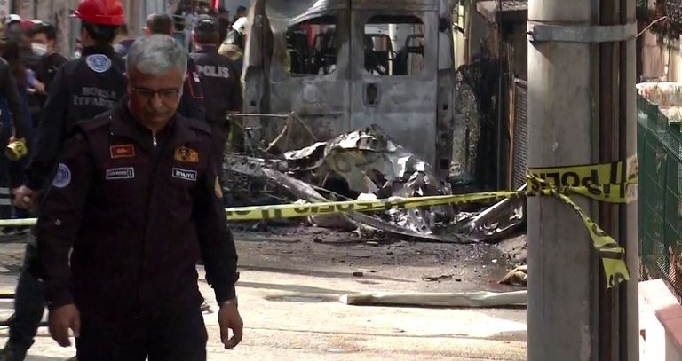 موقع تحطم الطائرة