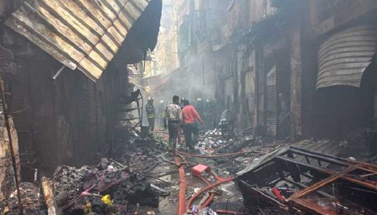 الحريق خلف خسائر مادية ضخمة