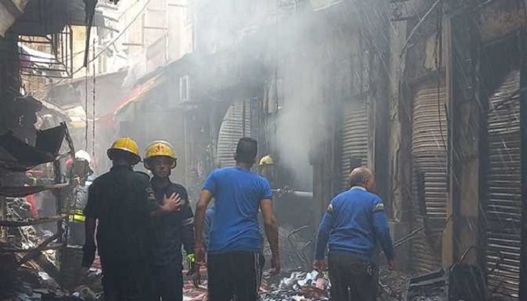 الحريق خلف خسائر مادية ضخمة