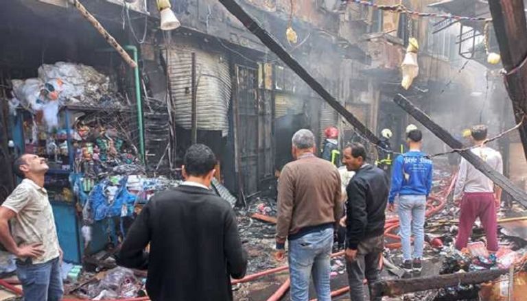 الحريق خلف خسائر مادية ضخمة