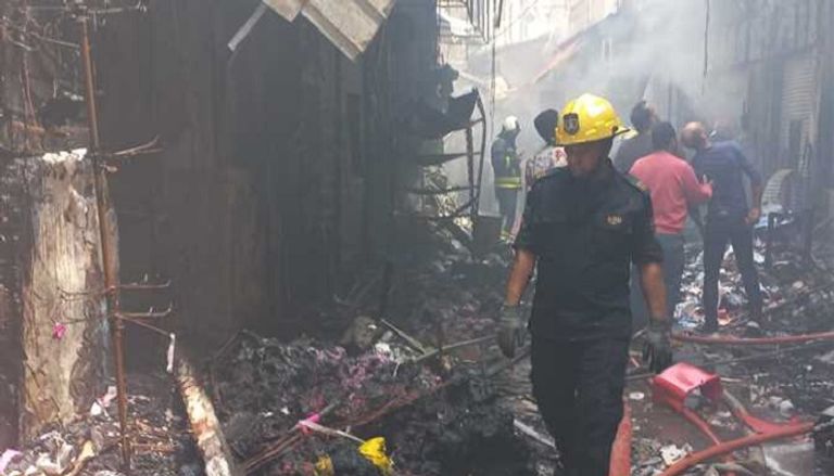 الحريق خلف خسائر مادية ضخمة